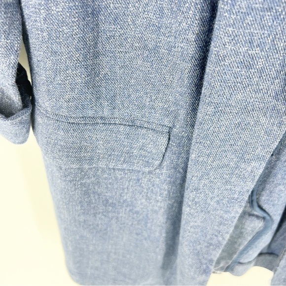 ✅ J. JILL NAVY OPEN FRONT CARDIGAN/BLAZER SIZE SMALL - Picture 3 of 7